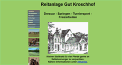 Desktop Screenshot of gut-kroschhof.de